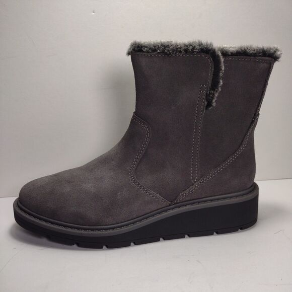 Clarks Womens Ivery Opal Ankle Boot Size 5M  Suede Gray comfy - Picture 1 of 15